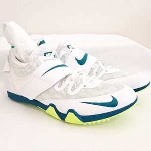 Nike Pole Vault Elite White Bright Spruce Track Spikes